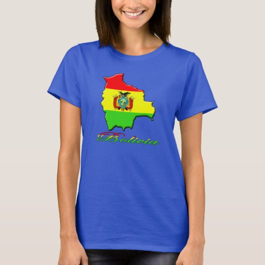 Bolivien Map T Shirt (Vorderseite)