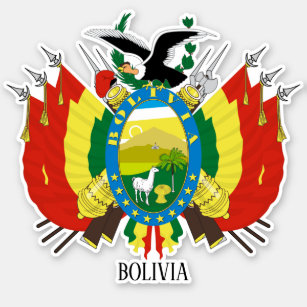 Bolivien National Coat of Arms Patriotic Aufkleber