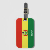 Bolivien National Flag Patriotic Gepäckanhänger (Vorderseite Vertikal)