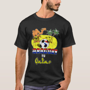 Bolivien National Soccer Team in Katar Camel Palm  T-Shirt