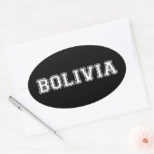 Bolivien Ovaler Aufkleber (Umschlag)