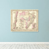 Bolivien, Paraguay, Uruguay Leinwanddruck (Insitu (Holzboden))