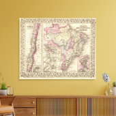 Bolivien, Paraguay, Uruguay Leinwanddruck (Insitu (Wohnzimmer))