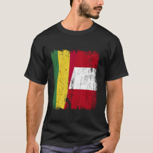 Bolivien Peru Halbflagge Bolivianisches Peruanisch T-Shirt