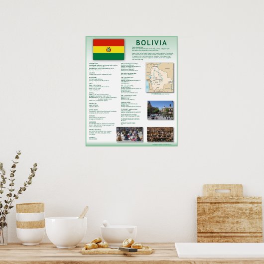 Bolivien Poster (Küche)