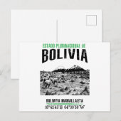 Bolivien Postkarte (Vorne/Hinten)