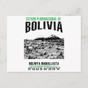 Bolivien Postkarte