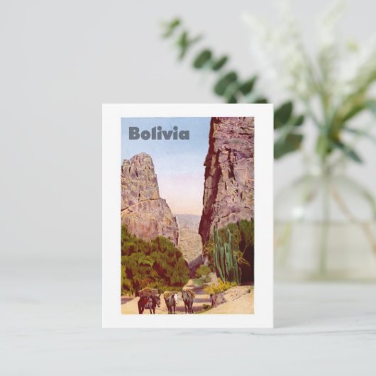 Bolivien Postkarte (Stehend Vorderseite)