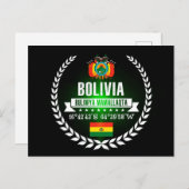 Bolivien Postkarte (Vorne/Hinten)