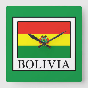 Bolivien Quadratische Wanduhr