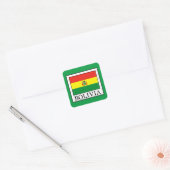 Bolivien Quadratischer Aufkleber (Umschlag)