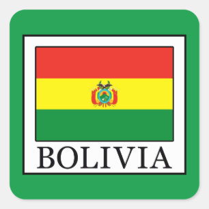 Bolivien Quadratischer Aufkleber