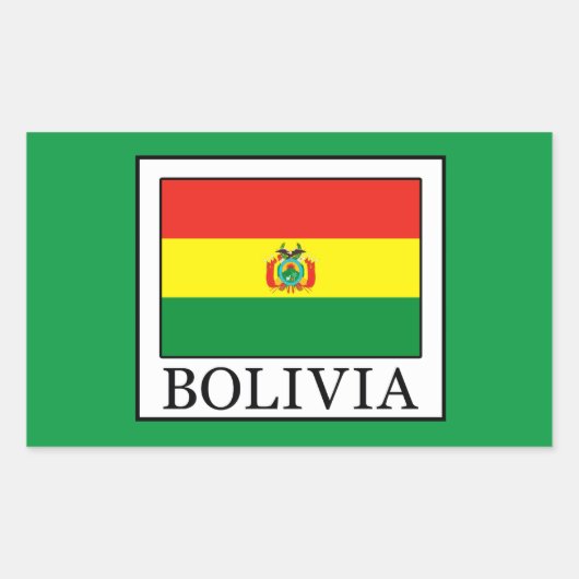 Bolivien Rechteckiger Aufkleber (Vorderseite)