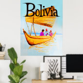 Bolivien-Reiseplakat Poster (Heimbüro)