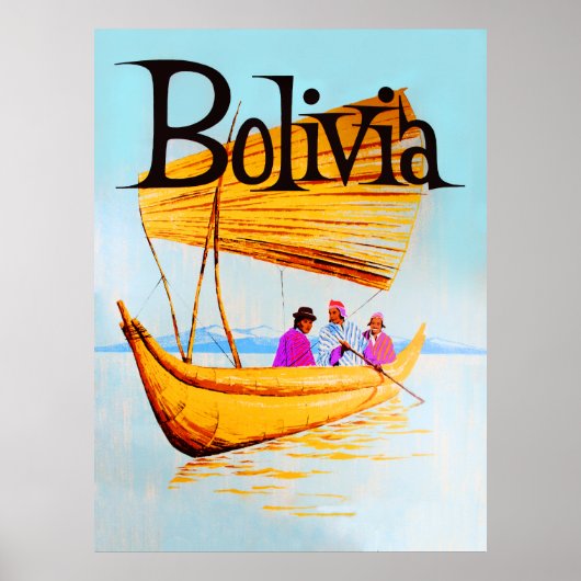 Bolivien-Reiseplakat Poster (Vorne)