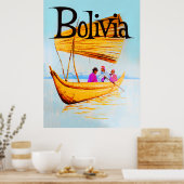 Bolivien-Reiseplakat Poster (Küche)