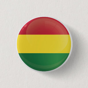 Bolivien-Rundsymbol-Flagge Button