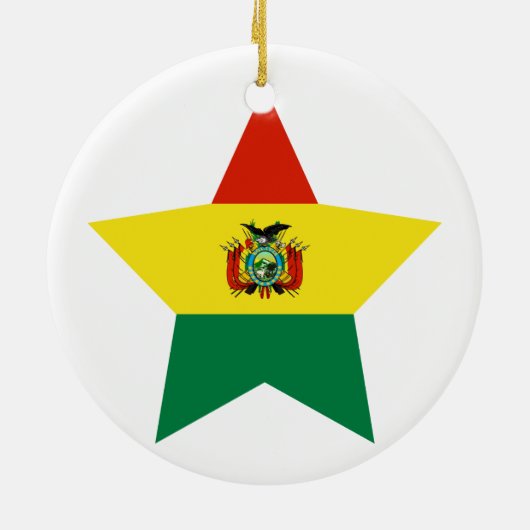 Bolivien-Stern Keramikornament (Hinten)