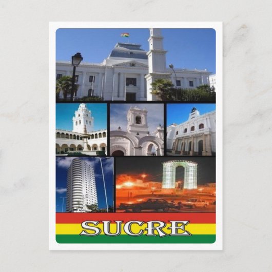 Bolivien - Sucre - Mosaik - Postkarte (Vorderseite)