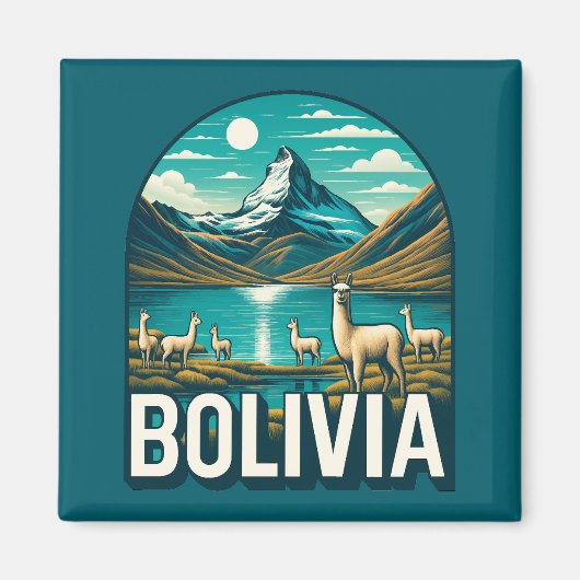 Bolivien Südamerika Magnet (Vorne)