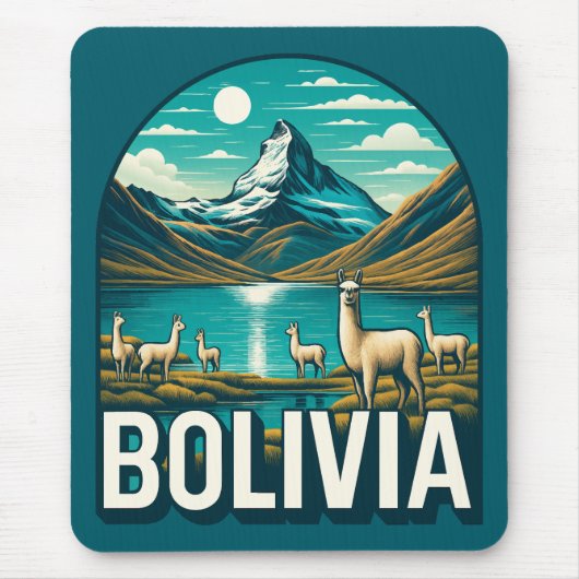Bolivien Südamerika Mousepad (Vorne)
