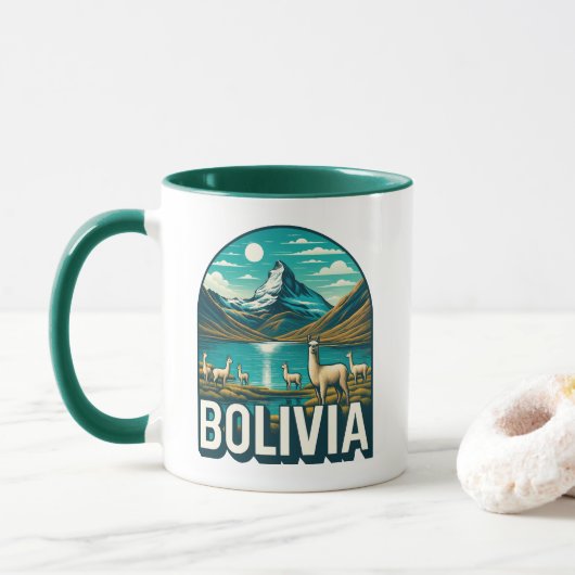Bolivien Südamerika Tasse (Mit Donut)
