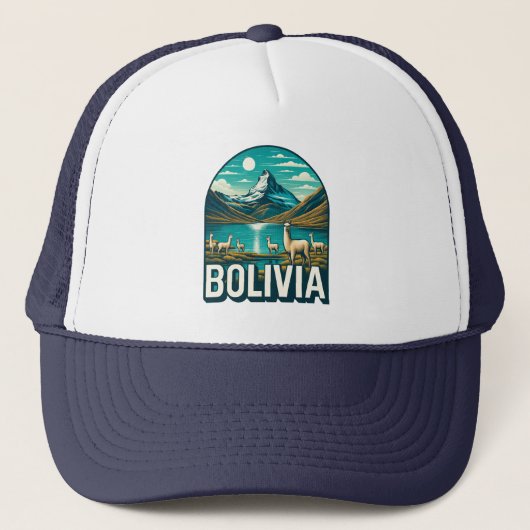 Bolivien Südamerika Truckerkappe (Vorderseite)