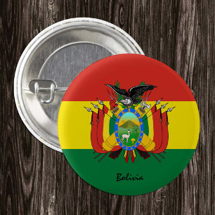 Bolivien-Taste, patriotische Bolivianische Flaggen Button