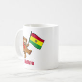 Bolivien-Teddybär Kaffeetasse (Vorderseite Links)