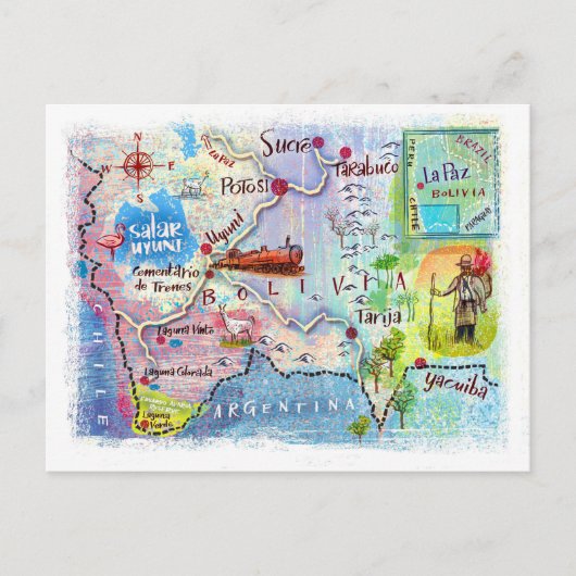 " Bolivien: Traveller... Postkarte (Vorderseite)