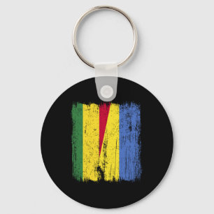 Bolivien Ukraine Halbflagge Bolivianischer Ukraini Schlüsselanhänger