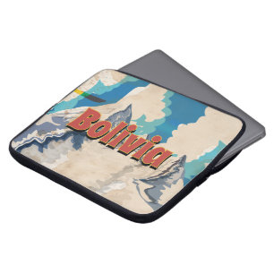 Bolivien Vintage-Reiseposter Laptopschutzhülle