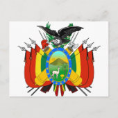 Bolivien Wappen BO Postkarte (Vorderseite)