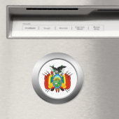 Bolivien-Wappen Magnet (In Situ (Geschirrspüler))
