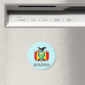 Bolivien-Wappen Magnet (In Situ (Geschirrspüler))