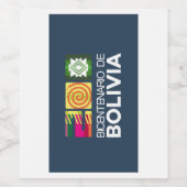 Bolivien Weinetikett (Einzelnes Label)