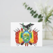 Bolivienwappen Postkarte (Stehend Vorderseite)