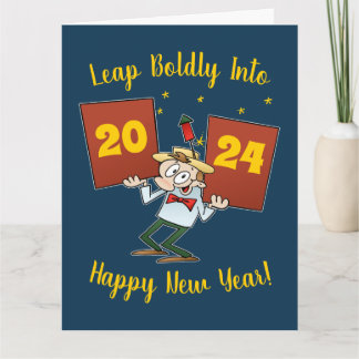 Bolkestein in den Neujahrsfeiertag 2024 Cartoon Karte