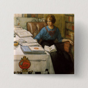 Bolla in der Bibliothek Button