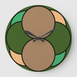 Bollen, cirkel große wanduhr