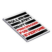 Böller statt Brot ! Notizblock (Rechte Seite)