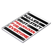 Böller statt Brot ! Notizblock (Linke Seite)