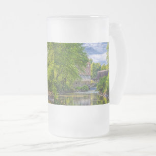 Bollinger Mill und Burfordville Covered Bridge Mattglas Bierglas