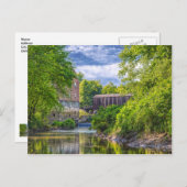Bollinger Mill und Burfordville Covered Bridge Postkarte (Vorne/Hinten)