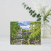 Bollinger Mill und Burfordville Covered Bridge Postkarte (Stehend Vorderseite)