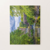 Bollinger Mill und Burfordville Covered Bridge Puzzle (Vertikal)