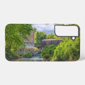 Bollinger Mill und Burfordville Covered Bridge Samsung Galaxy Hülle (Rückseite (Horizontal))
