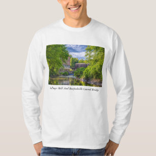 Bollinger-Mühle und Burfordville Covered Bridge T-Shirt