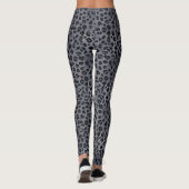 Bolly Chic: Grau und Schwarz Leopard Print Legging Leggings (Rückseite)