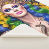 Bolly Glows Rainbow Drag Queen Artwork Design Sherpadecke (3/4)